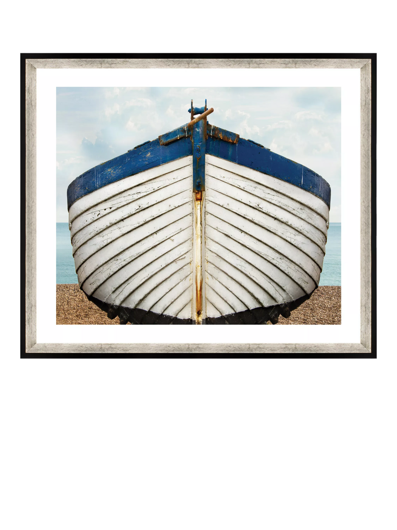 Brookpace Lascelles framed fishing boat print 76x66cm, imported from the UK