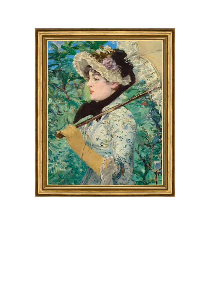 Brookpace Lascelles Manet Jeanne Spring framed canvas print, imported from the UK