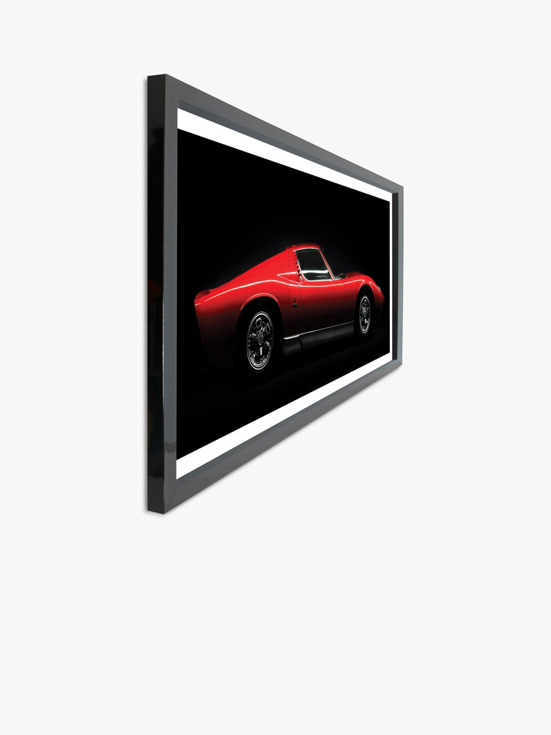 Brookpace Lascelles Lamborghini Miura framed print 51x101.5cm, imported from the UK