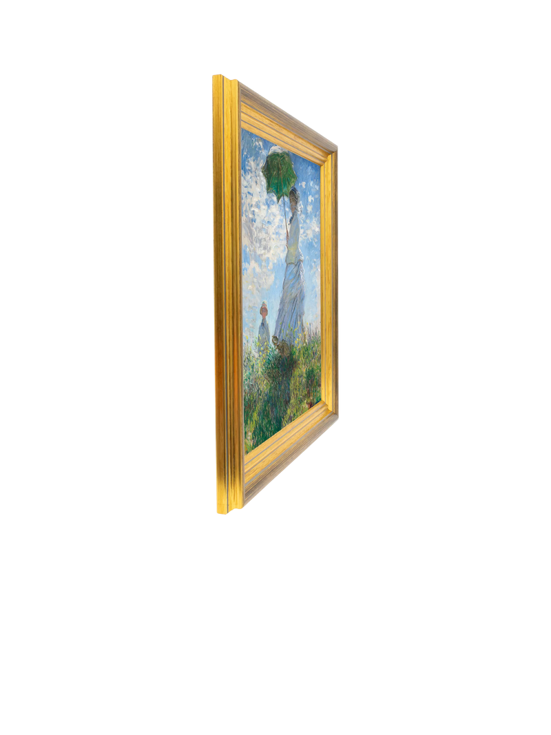 Brookpace Lascelles framed canvas print of Monet's Woman with a Parasol 34x29cm (British brand)