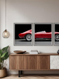 Brookpace Lascelles Maserati 250S Fantuzzi triptych print 65x175cm - British product