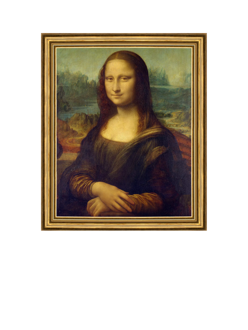 Brookpace Lascelles Mona Lisa framed print 34x29cm (British brand)