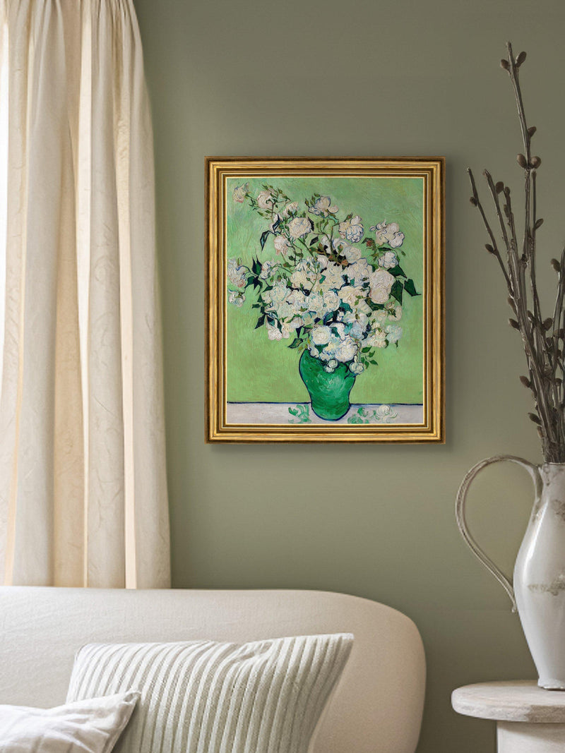 Brookpace Lascelles Van Gogh Roses canvas print 29x34cm - British product