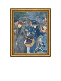 Brookpace Lascelles framed canvas print The Umbrellas by Renoir 29x34cm, imported from the UK