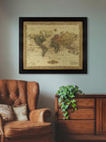 Brookpace Lascelles Mercator 1823 map print 71x86cm - British product
