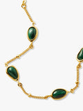 Missoma Molten Malachite chain bracelet gold M - British product