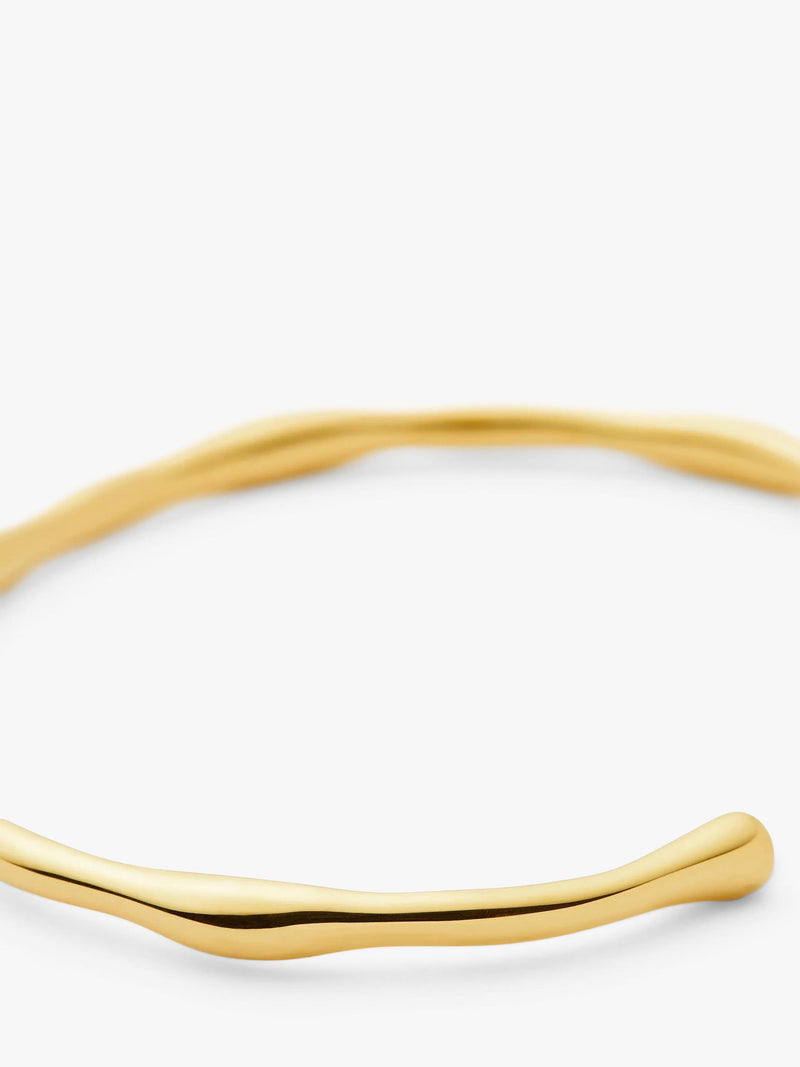 Missoma Molten Open Cuff Bracelet gold plated, imported from the UK