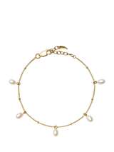 John Lewis Missoma Pearl Charm Bracelet Gold- Buy online at McGrocer