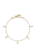Missoma Pearl Charm Bracelet Gold