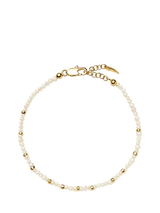 John Lewis Missoma Beaded Pearl Bracelet, Gold- Buy online at McGrocer