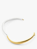 Missoma Savi Hinged Bangle Gold Silver S, imported from the UK