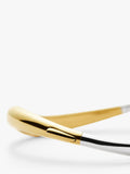 Missoma Savi Hinged Bangle Gold Silver S, imported from the UK