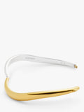 Missoma Savi Hinged Bangle Gold Silver S, imported from the UK