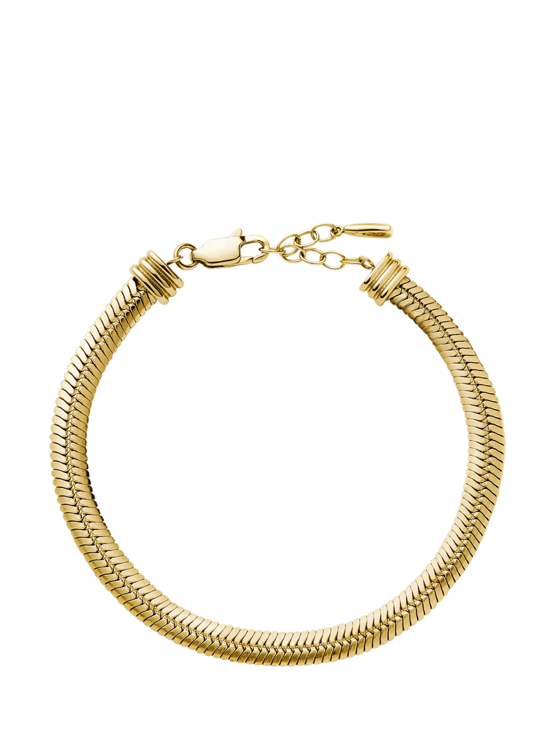 Missoma chunky snake chain bracelet gold medium - British product