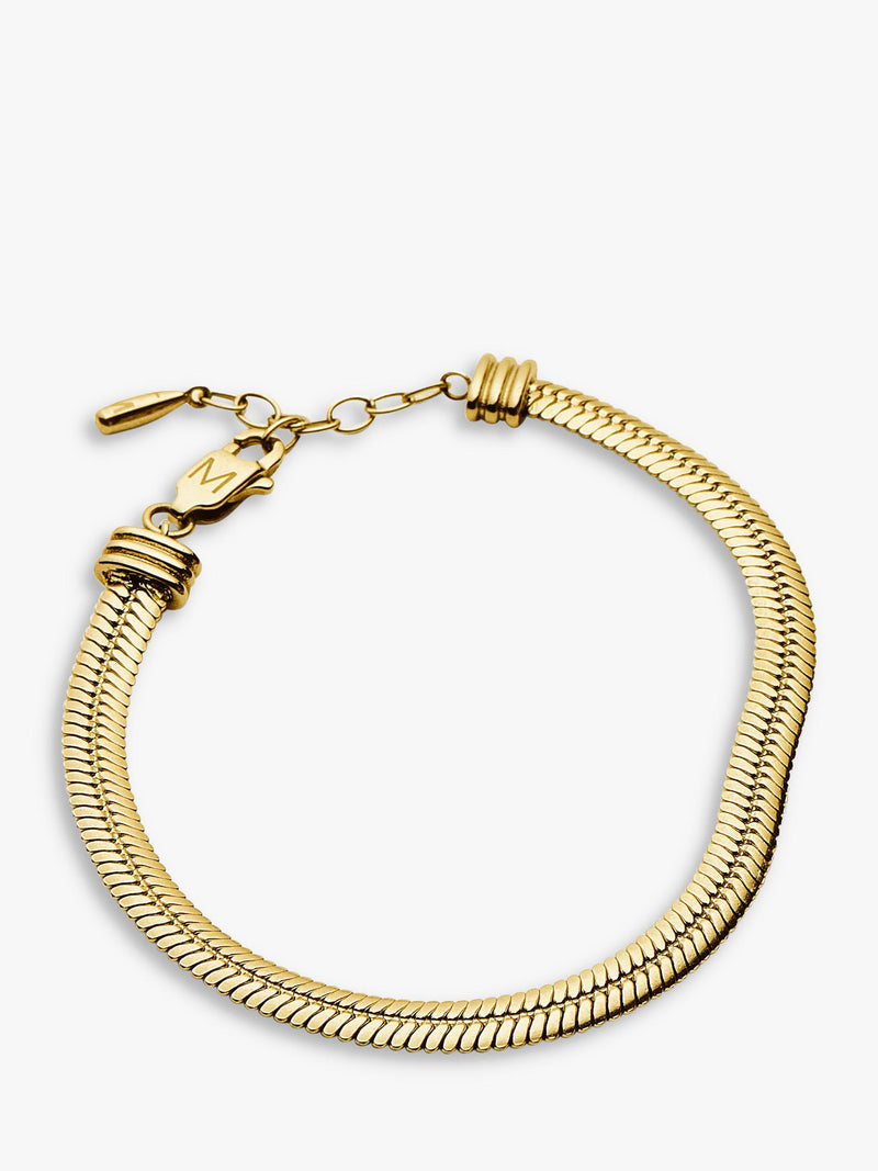 Missoma chunky snake chain bracelet gold medium - British product