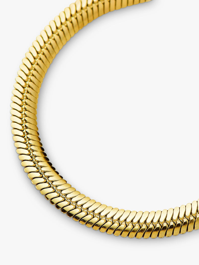 Missoma chunky snake chain bracelet gold medium - British product