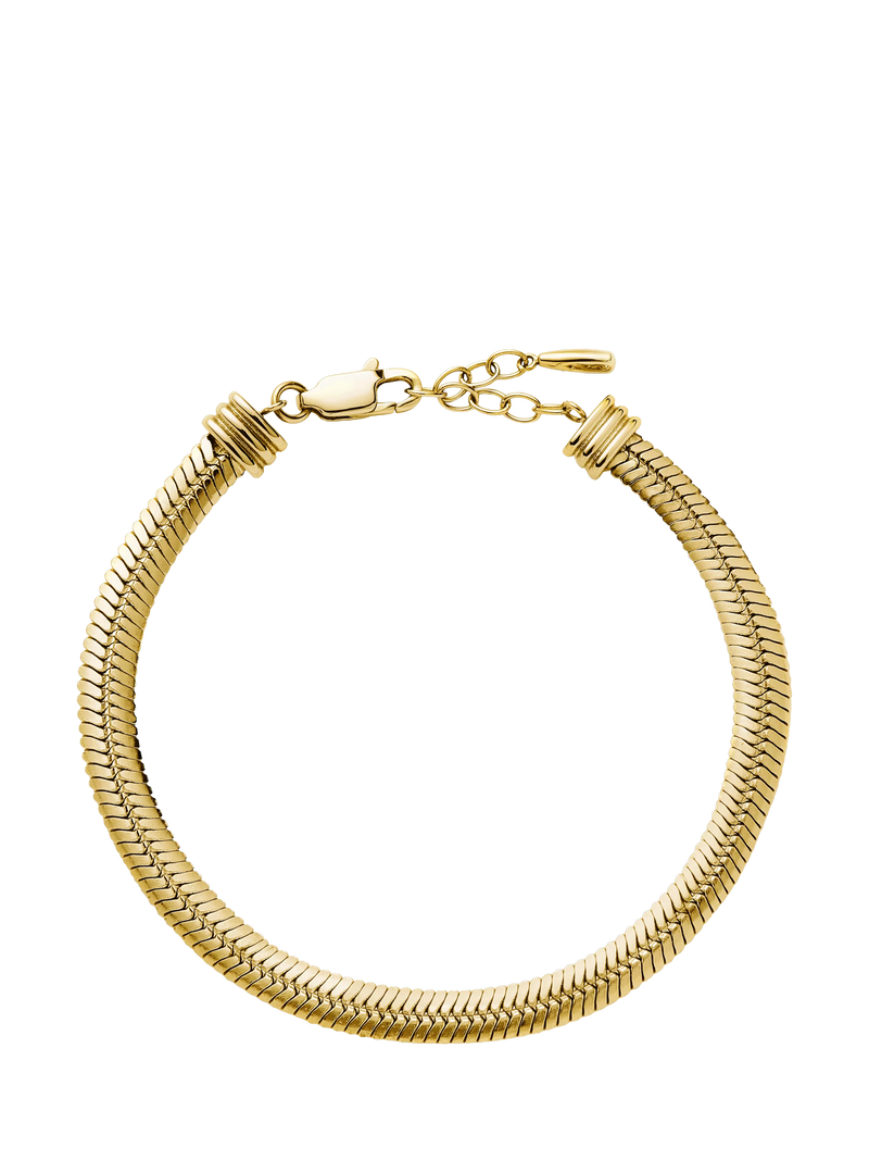 Missoma chunky snake chain bracelet gold small, imported from the UK