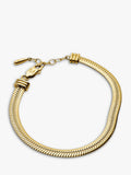 Missoma chunky snake chain bracelet gold small, imported from the UK