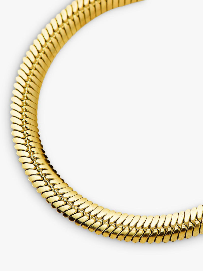 Missoma chunky snake chain bracelet gold small, imported from the UK