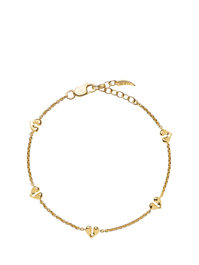 Missoma mini heart charm bracelet (British brand)