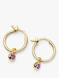 Missoma birthstone mini hoop earrings (British brand)