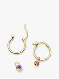 Missoma birthstone mini hoop earrings (British brand)