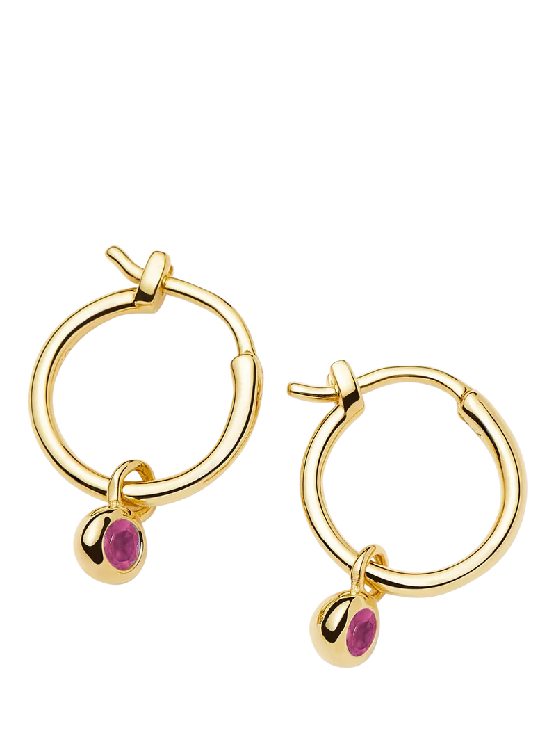 Missoma Birthstone Mini Hoop Earrings