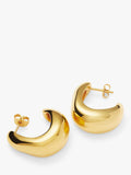 Missoma chunky hoop earrings medium gold plated (British brand)