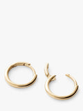 Missoma 14ct yellow gold small hoop earrings W12mm - British product