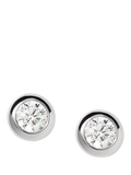 Missoma Round Cubic Zirconia Stud Earrings