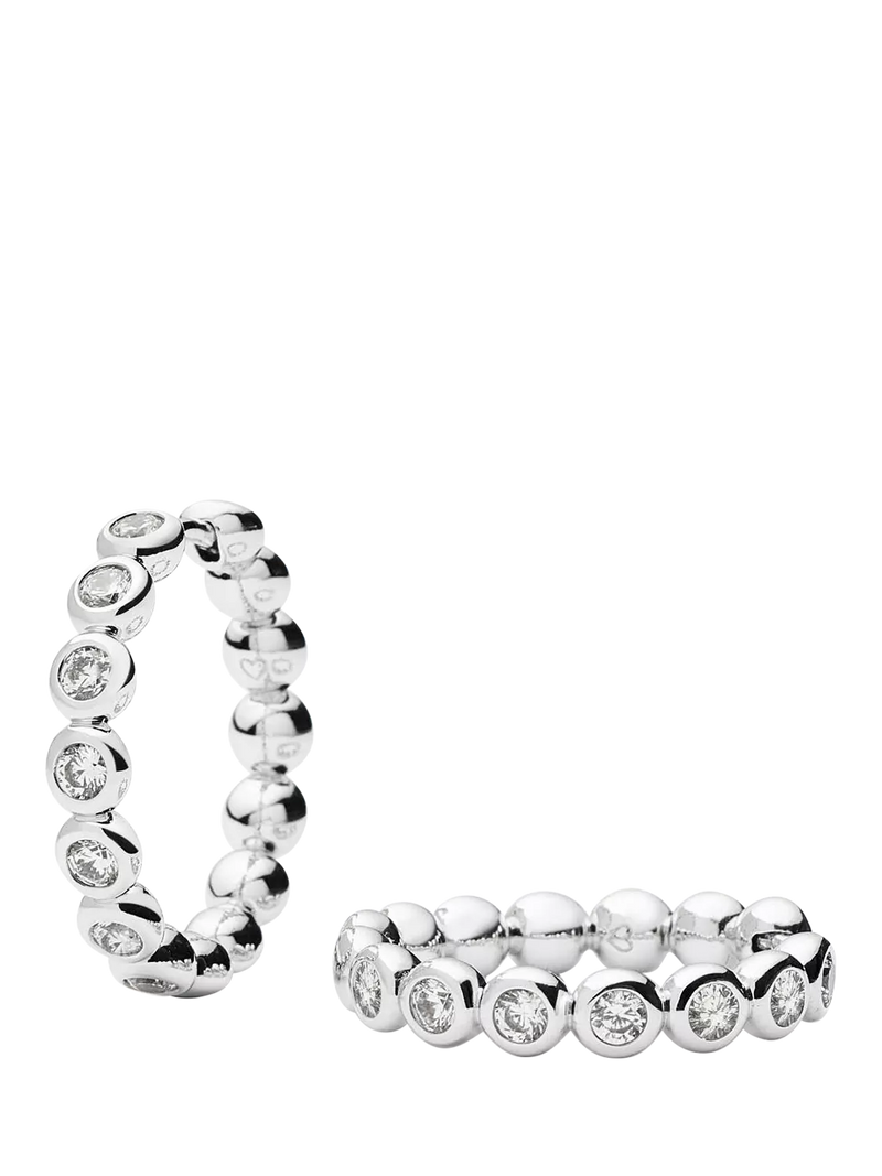 Missoma Beaded Crystal Hoop Earrings
