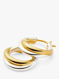 Missoma Lucy Williams Entwine small hoop earrings gold silver - British product