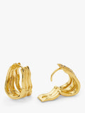 Missoma Molten Snow triple small hoop earrings, UK version