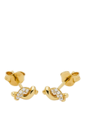 Missoma Molten Snow gold stud earrings, imported from the UK