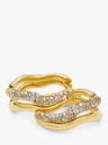 Missoma double hoop earrings gold medium, imported from the UK