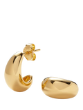 Missoma Savi Dome mini hoop earrings 18ct gold vermeil - British product
