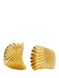 Missoma gold ripple stud earrings (British brand)