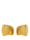 Missoma gold ripple stud earrings (British brand)