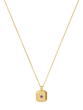 Missoma Amethyst Birthstone Ridged Pendant Necklace