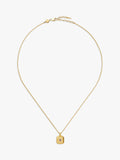 Missoma Birthstone Ridged Pendant Necklace gold vermeil amethyst - British product