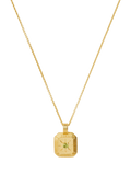 Missoma Amethyst Birthstone Ridged Pendant Necklace
