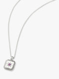 Missoma birthstone pendant necklace amethyst sterling silver - British product