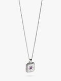 Missoma birthstone pendant necklace amethyst sterling silver - British product