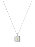 Missoma Birthstone Ridged Pendant Necklace