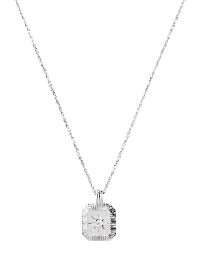 Missoma Birthstone Ridged Pendant Necklace