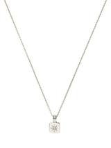 John Lewis Missoma Birthstone Ridged Pendant Necklace Silver 45cm- Buy online at McGrocer