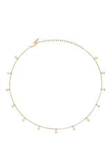 John Lewis Missoma Crystal Drop Choker Necklace Gold 38cm- Buy online at McGrocer