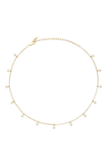 Missoma crystal drop choker necklace in gold 38cm (British brand)