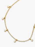 Missoma crystal drop choker necklace in gold 38cm (British brand)