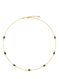 Missoma gold malachite choker necklace 42cm (British brand)